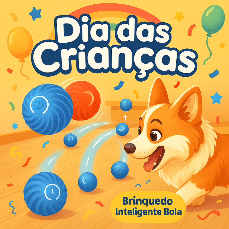 Bola de Brinquedo Elétrica para Cães Promoção dia das Crianças