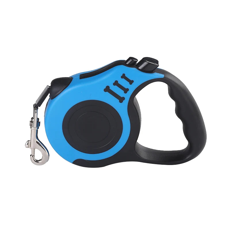 Coleira Retrátil Automática para Cães, corda extensível de 3m/5m para viagens ao ar livre, e passeios