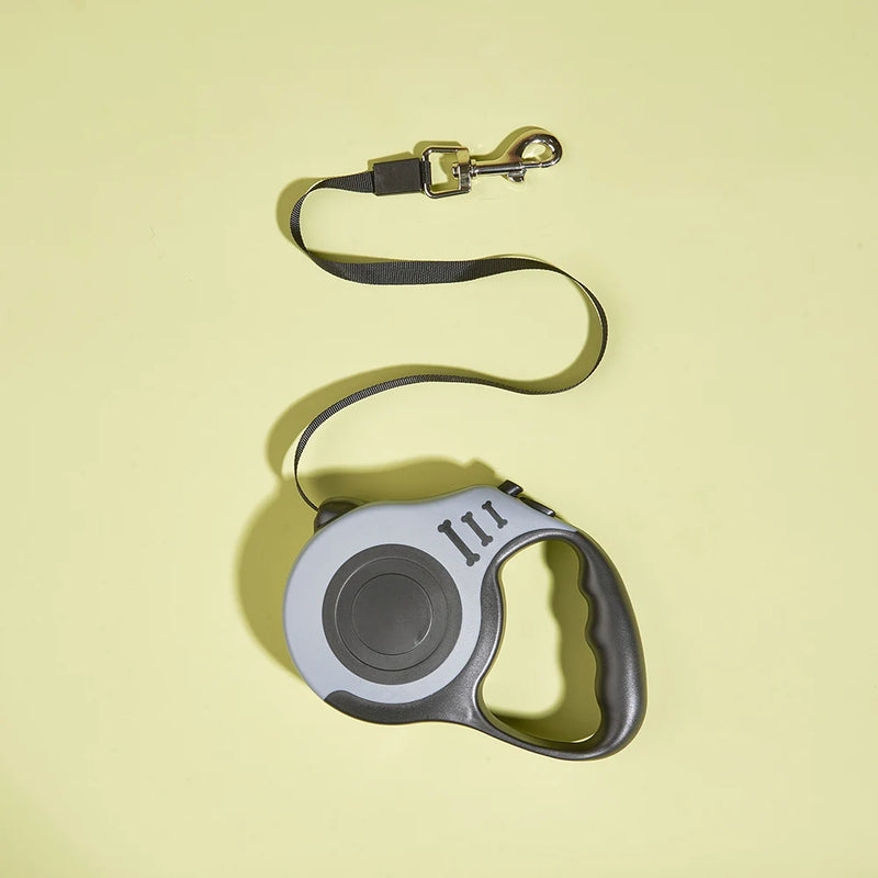 Coleira Retrátil Automática para Cães, corda extensível de 3m/5m para viagens ao ar livre, e passeios