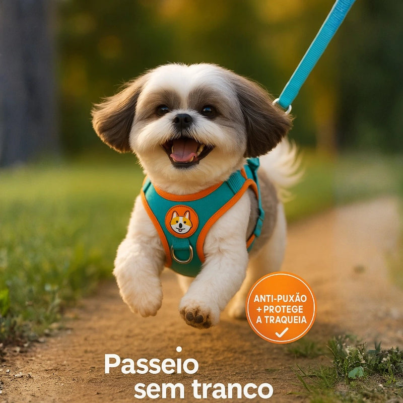 Colete Peitoral Élégance™ – Passeios Seguros, Confortáveis e com Estilo