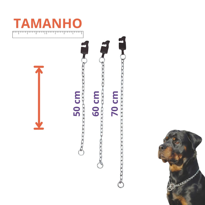 Combo Implacável – Guia Reforçada + Enforcador de Aço para Rottweiler