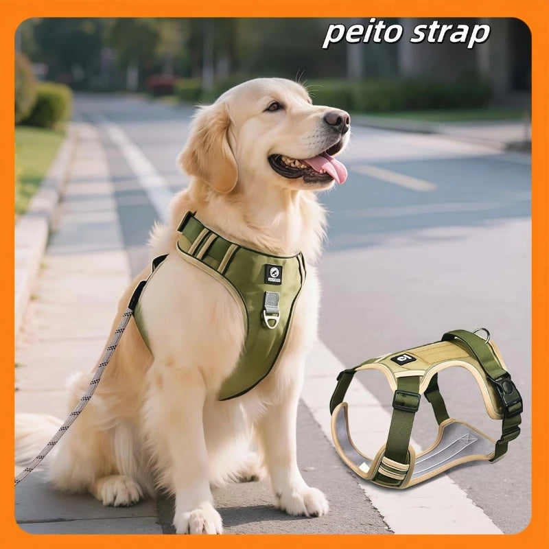 Colete Peitoral Premium™ – Segurança & Estilo para Cães